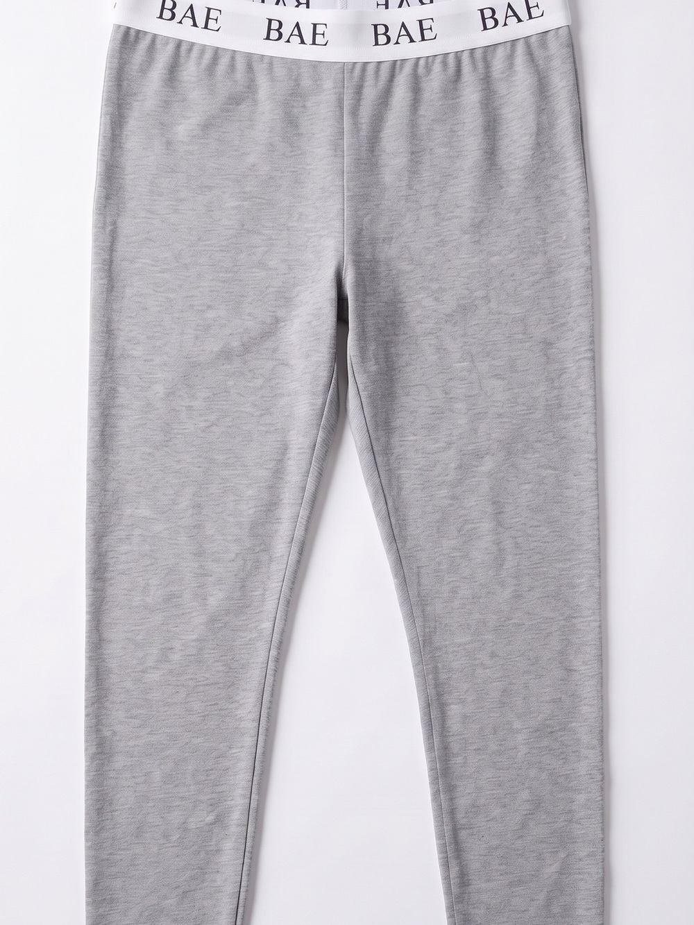 Bozzolo Light Gray Logo Waistband Leggings